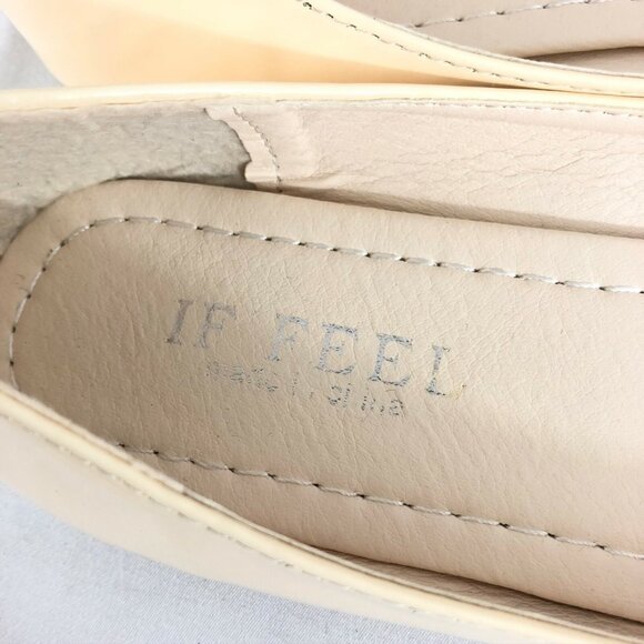 If Feel Womens Ballet Flats Faux Leather Slip On Pointed Toe Beige Size 9 - Picture 5 of 5